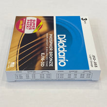 画像をギャラリービューアに読み込む, D&#39;Addario　アコギ弦 2セット+1ボーナスパック Light .012-.053　EJ16-3DBP
