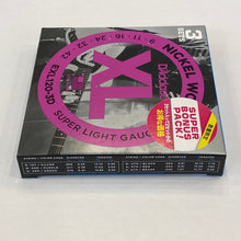 画像をギャラリービューアに読み込む, D&#39;Addario　エレキ弦 2セット+1ボーナスパック Super Light .009-.042　EXL120-3DBP
